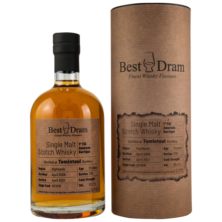 Tomintoul 2006/2021 1st Fill Amarone Best Dram 53,2% vol.