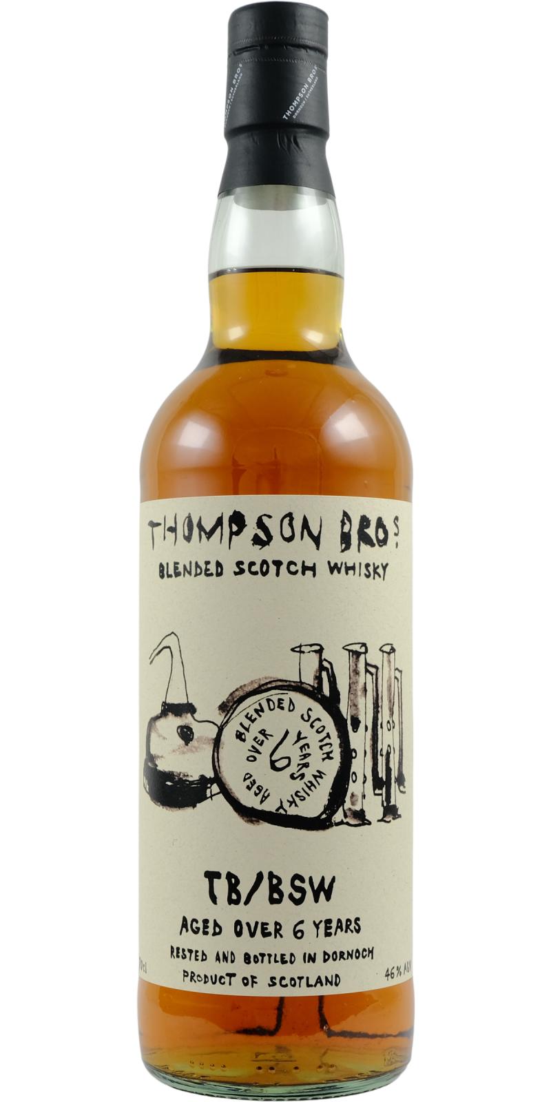 Blended Scotch Whisky TB/BSW 6 Jahre Sherry Cask Thompson Bros 46% vol.