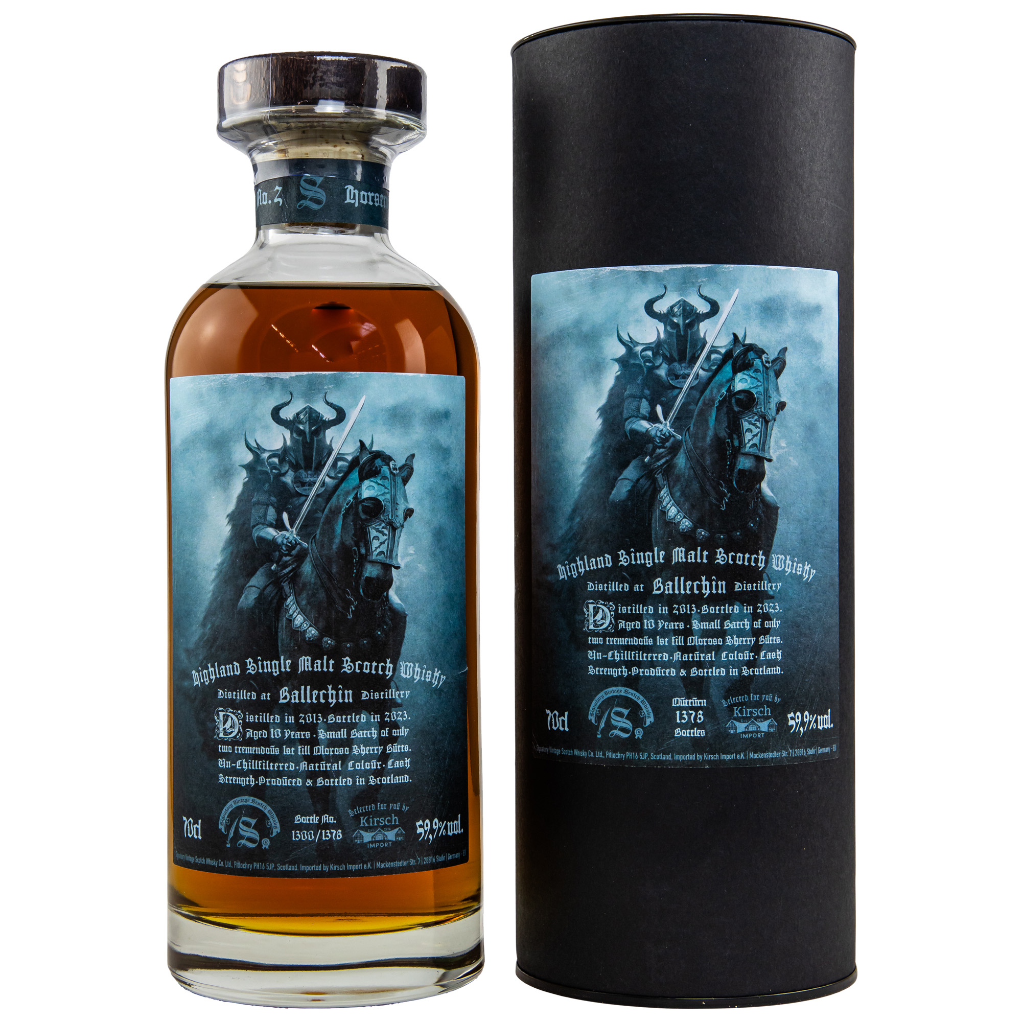 Ballechin 2013/2023 Horsemen No. 2 Signatory Vintage Cask Strength 59,9% vol.