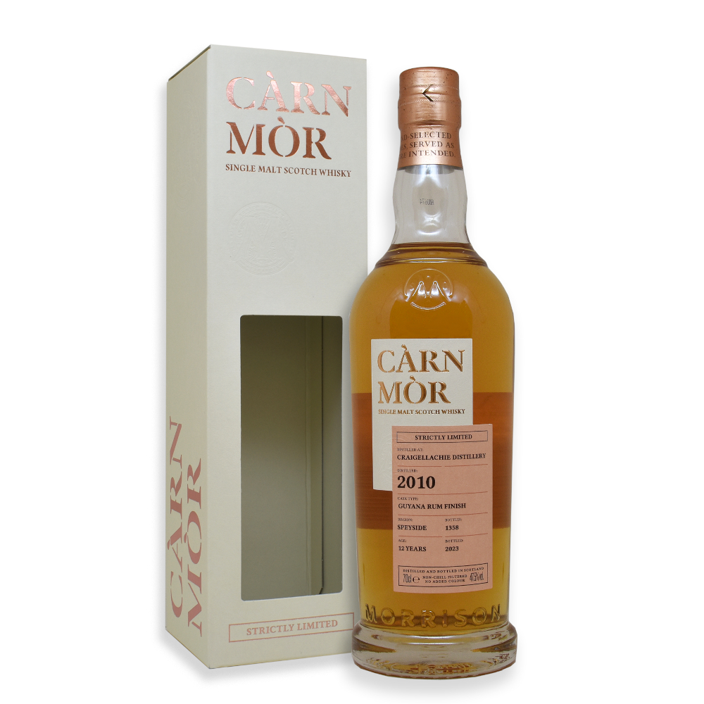Craigellachie  12 Jahre 2010/2023 Guyana Rum Cask finish Mor Strictly Limited 47,5% vol.